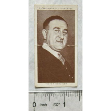 1938 Churchmans Boxing Personalities No. 44 Victor Berliner