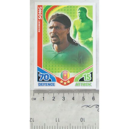2010 Topps Match Attax World Cup Trading Card - Cameroon, Ricobert Song