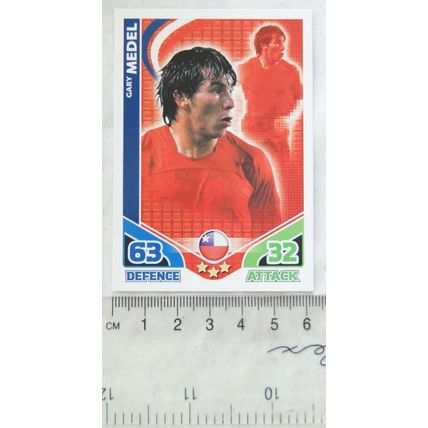 2010 Topps Match Attax World Cup Trading Card - Chile, Gary Medel