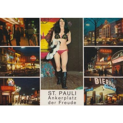St Pauli Ankerplatz Der Freude Red Light German Postcard