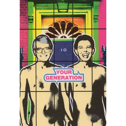 Your Generation John Major Nude Prime Minister Comic Postcard