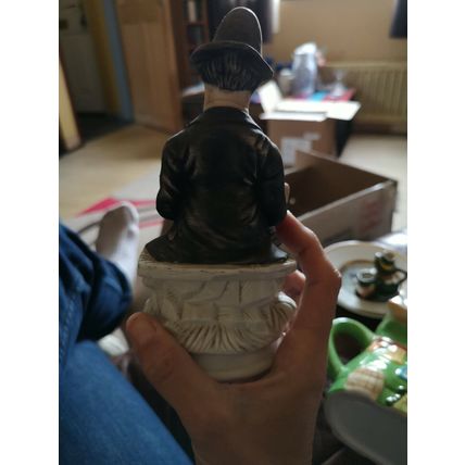 Ceramic Figure Male Reading
