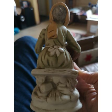 Ceramic Figure Female With Fruit