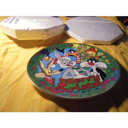 Limited Edition 1991 WARNER BROS. "Merry Christmas" Collector Plate!! $25.00!!
