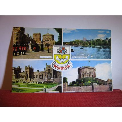 WINDSOR, BERKSHIRE used postcard multiview 1977 pm =