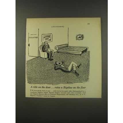 1956 Bigelow Carpet Advertisement