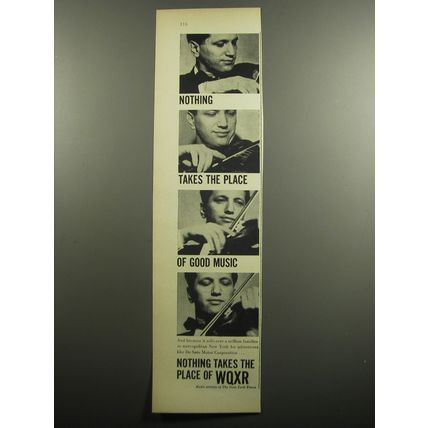 1957 WQXR Radio Station Advertisement