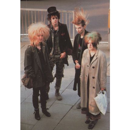 Sally & Richard Greenhill Punk Rock Mohican Haircuts 1980s Postcard