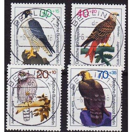 GERMANY BERLIN [1973] MiNr 0442-45 ( OO/used ) [02] Vögel