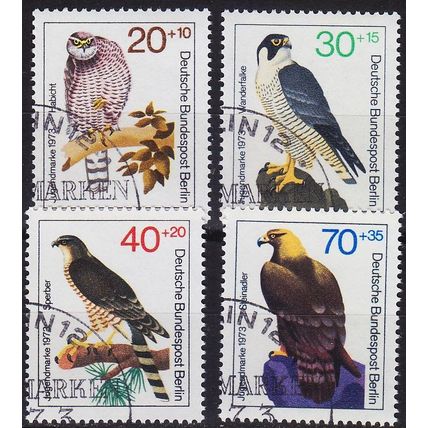 GERMANY BERLIN [1973] MiNr 0442-45 ( O/used ) [01] Vögel