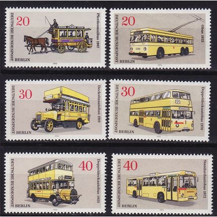 GERMANY BERLIN [1973] MiNr 0446-51 ( **/mnh ) Auto