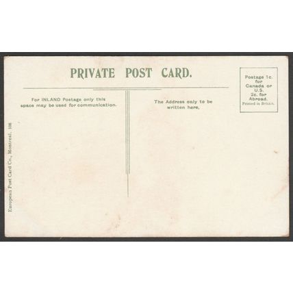 Interior, Notre Dame Church, Montreal, c.1905 - European Post Card Co Postcard