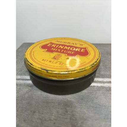 Vintage Murrays Erinmore Tobacco EMPTY Tin Ireland Collectible Storage Decor