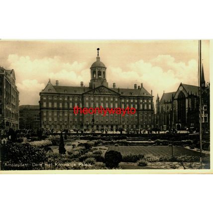Amsterdam, Dam Met Koninklijk Palais, Netherlands, Postcard