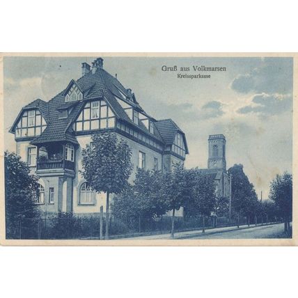 Volkmarsen Kreissparkasse German Old Postcard