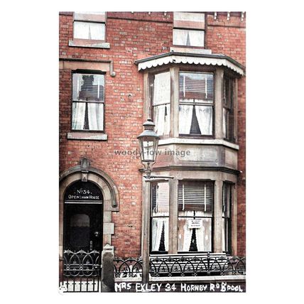 ptc7273 - Lancs - Mrs Exley's Residence, 34 Hornby Rd. Blackpool - print 6x4