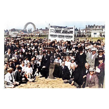 ptc72674 - Lancs - National Young Life Campaign followers, Blackpool. print 6x4