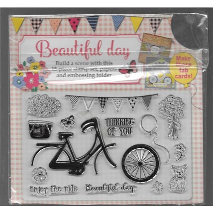 Beautiful Day Stamp Set. Stamping Cardmaking Scrapbooking Crafts