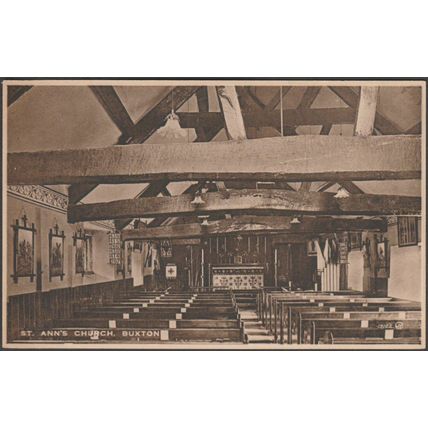St Ann's Church, Buxton, Derbyshire, 1922 - Valentine's Postcard