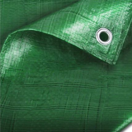 2x LARGE 6ft x 4ft TARP CAMPING SHEET WITH 6 EYELETS Tarpaulin Tent Ground Cover