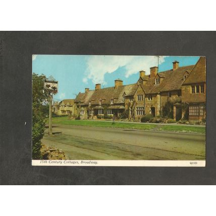 ZZ Postcard Worcestershire Broadway Cottages