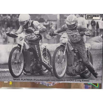 Speedway Star magazine : October 10, 1987. Newcastle team photo. Aces demolition