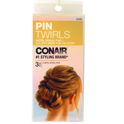 CONAIR METAL PIN TWIRLS - 3 PIECE KIT - (55584)