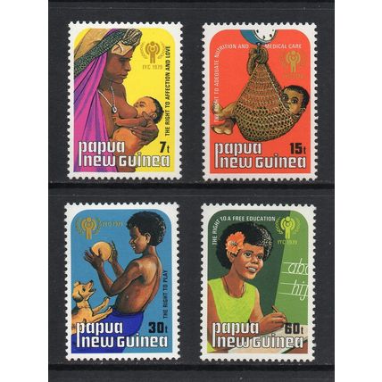Papua New Guinea - 1979 - International Year of the Child (sg376-379) MNH Set