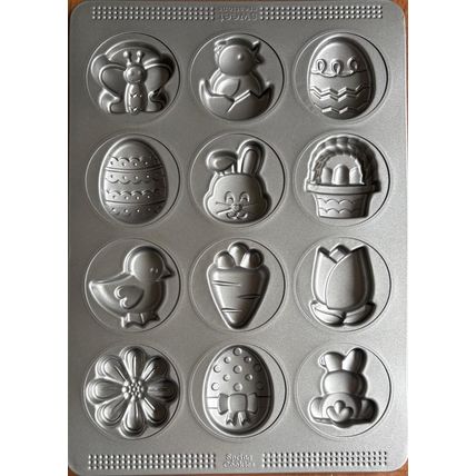 Sweet Creations Cookie Mold Sheet, 12 Designs Nonstick New #200