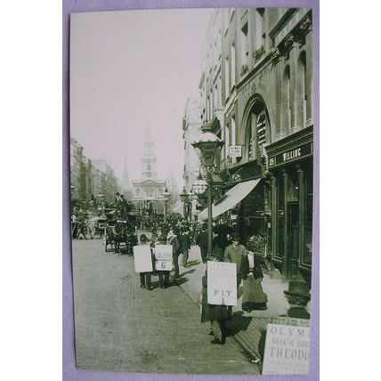 c.1980s PC Sandwich-Board Men The Strand, London, 1894