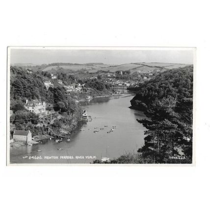 Newton Ferrers, River Yealm, Devon, RP Postcard.