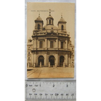 vintage postcard San Francisco El Grande, Madrid ref.4