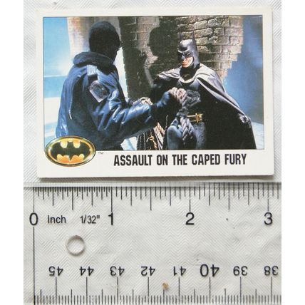 1989 Topps Batman card No.116 - Assault on The Caped Fury
