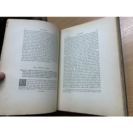 RARE* 1893 G BOCCACCIO "THE DECAMERON" LIMITED EDITION VOLS 1 & 2 BOOKS (EV5)
