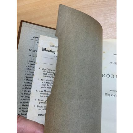 c1886 THE POETICAL WORKS OF ROBERT BURNS ANTIQUE HARDBACK BOOK (P3)