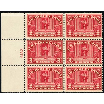 Q2, Mint NH 2¢ - Scarce Plate Block OF Six Stamps - Stuart Katz
