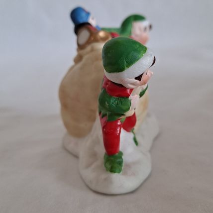 Vintage Freelance Inc ELF & Toy Bag 2" FIGURINE Christmas Gifts