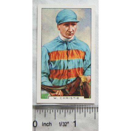 1936 Gallaher Famous Jockeys No. 31 W. Christie