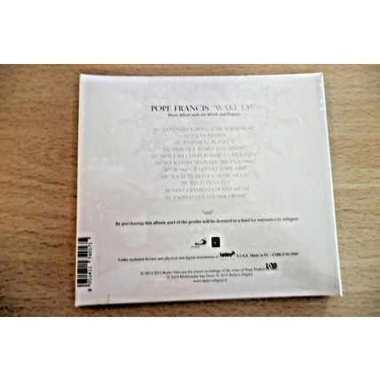Pope Francis - "Wake Up!" Music Album with His Words and Prayers CD (2015) NEW.