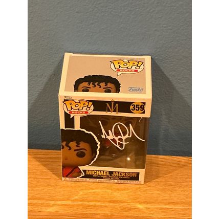 Funko Pop! Michael Jackson #359 Facsimile Laser Autographed (Box & Protector)