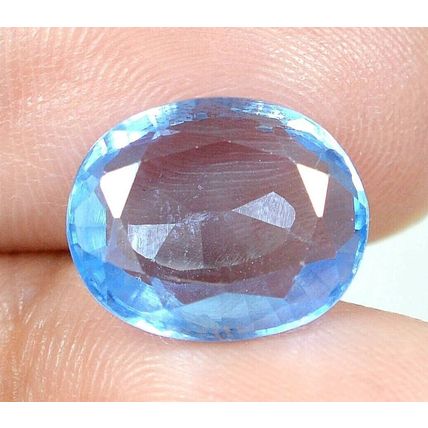 Natural Brazilian Blue Aquamarine 5.50 Ct Oval Cut Loose Gemstone