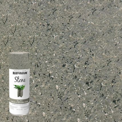 Rust-Oleum 7992830 Stone Creations Spray, 12 Oz, Gray Stone