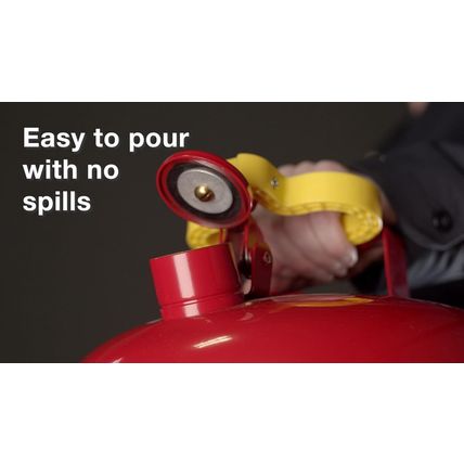 Eagle 5 Gallon Type I Red Safety Gas Can for Gasoline with Flame Arrester, Self-