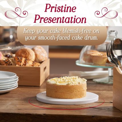 Cakebon Cake Boards Square - Sturdy 1/2 Inch Thick Drums - 8 Inch Professionally