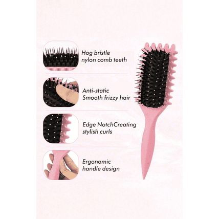 Pink Curl-Enhancing Air Cushion Comb