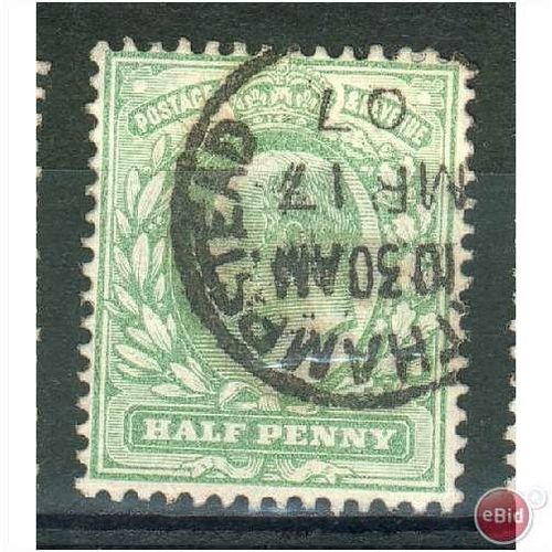 GB stamps 1902-10 - 1/2d SG215 Wheathampstead cancel 2