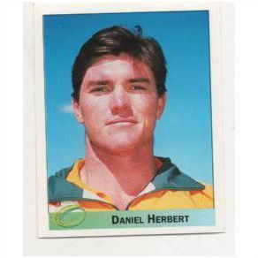 Merlin Rugby World Cup 1995 sticker No.19 Daniel Herbert