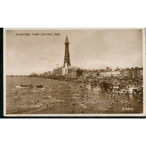 Blackpool, Lancashire From Central Pier 1941 - Real Photograph G.8854