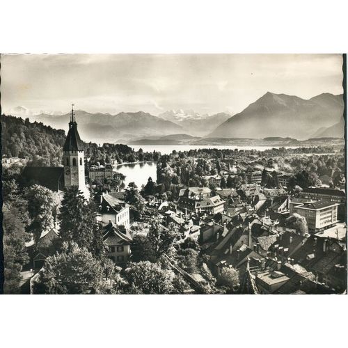 Vintage Switzerland Postcard - Thun - und die Alpen - 7