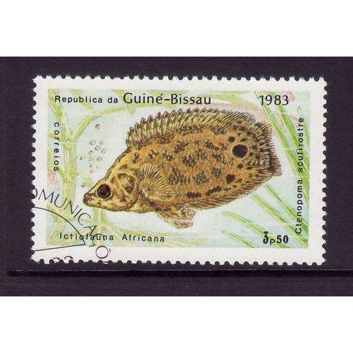 GUINEA - BISSAU 1983 SG 811 3p.50 SPOTTED CLIMBING PERCH FISH FINE USED